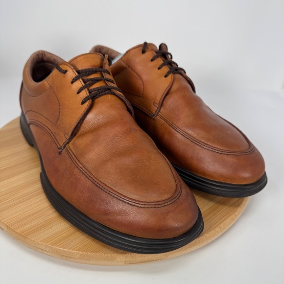 Allen Edmonds Other - Allen Edmonds Passenger Tan Leather Moc Toe Derby Shoes Mens 12 D 3962